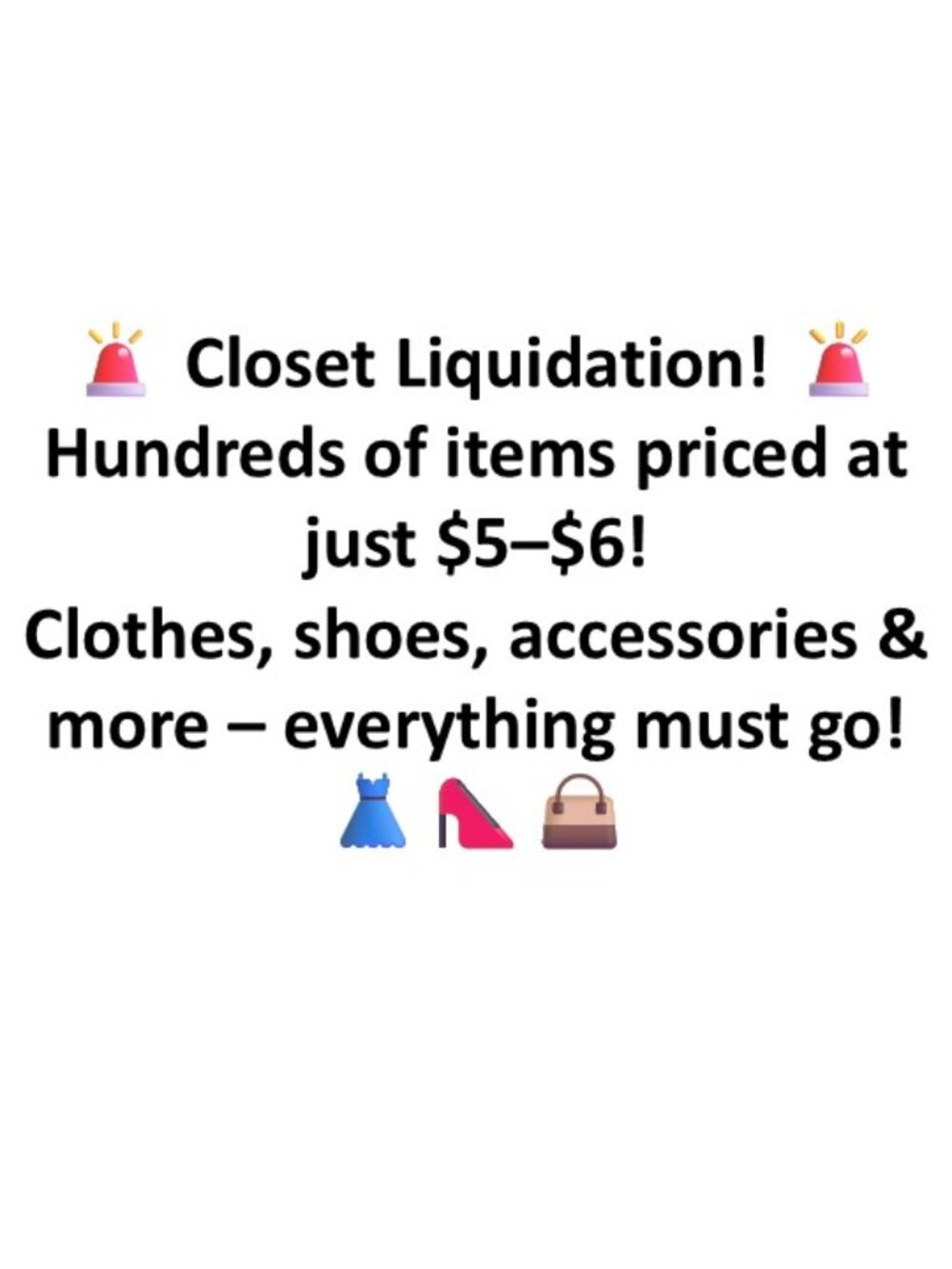 Closet liquidation!!!!